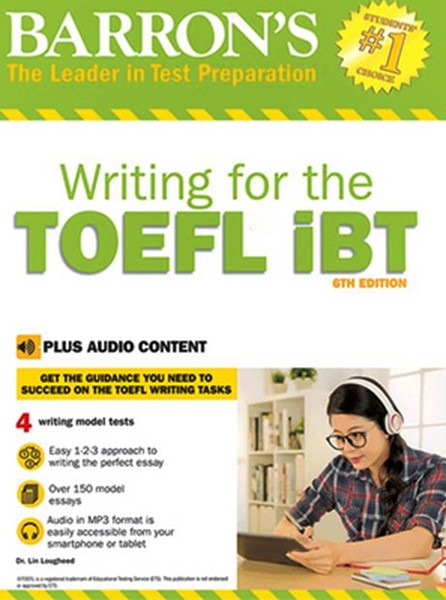 تصویر  Barrons Writing for the TOEFL iBT 6th + CD