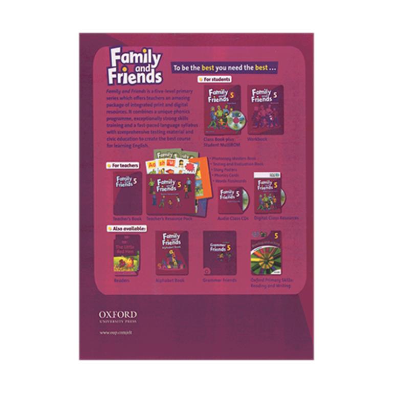 تصویر  Family and Friends 5 Testing and Evaluation Book