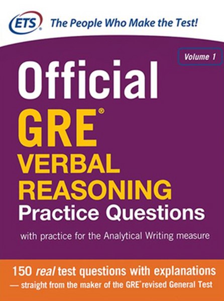 Official GRE Verbal Reasoning Practice Questions Volume 1